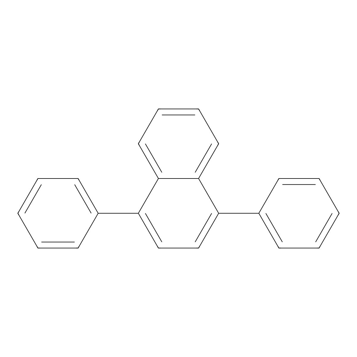 1,4-Diphenylnaphthalene molecular structure, CAS 796-30-5