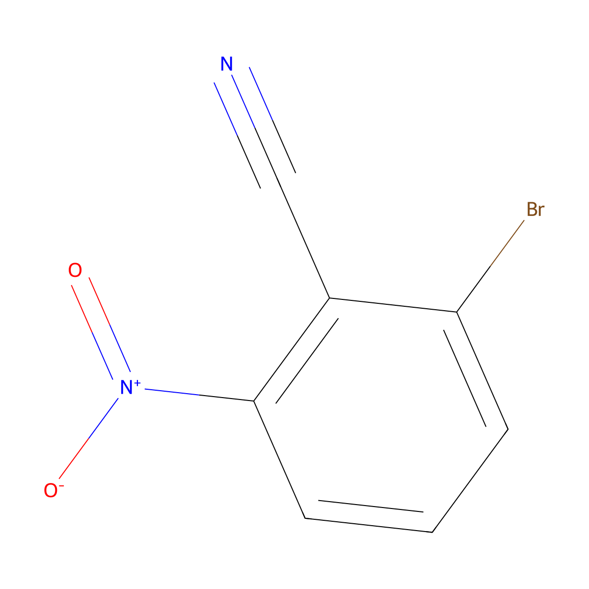 2-Bromo-6-nitrobenzonitrile molecular structure, CAS 79603-02-4
