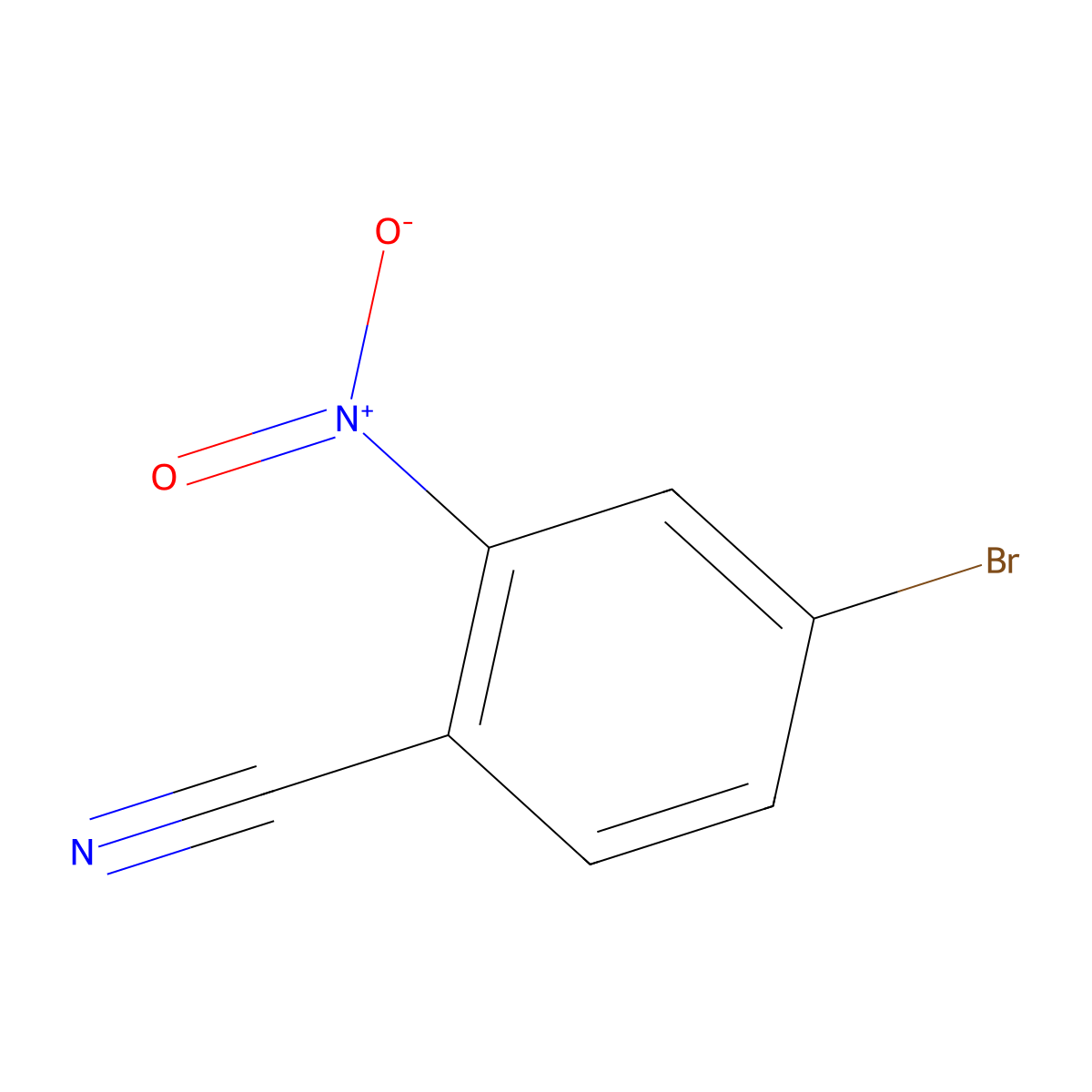 4-Bromo-2-nitrobenzonitrile molecular structure, CAS 79603-03-5