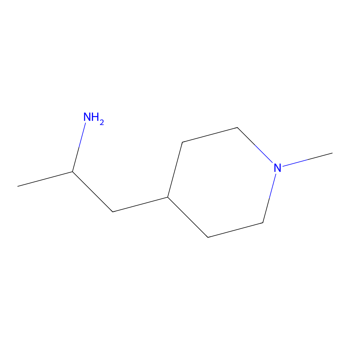 1-(1-Methylpiperidin-4-yl)propan-2-amine molecular structure, CAS 796038-20-5
