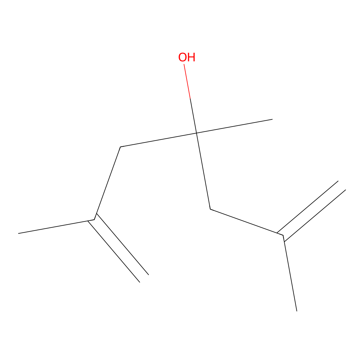 2,4,6-Trimethyl-1,6-heptadien-4-ol molecular structure, CAS 79604-66-3