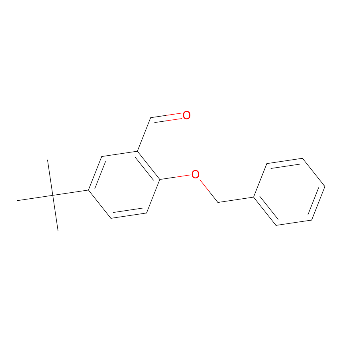 2-(Benzyloxy)-5-(tert-butyl)benzaldehyde molecular structure, CAS 796047-09-1