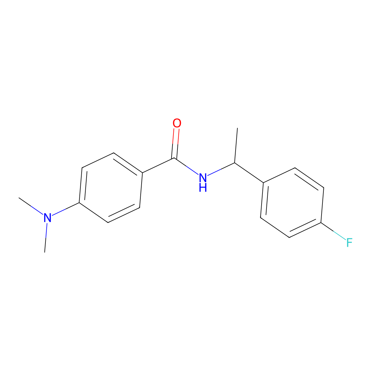 4-(dimethylamino)-N-[1-(4-fluorophenyl)ethyl]benzamide molecular structure, CAS 796056-32-1