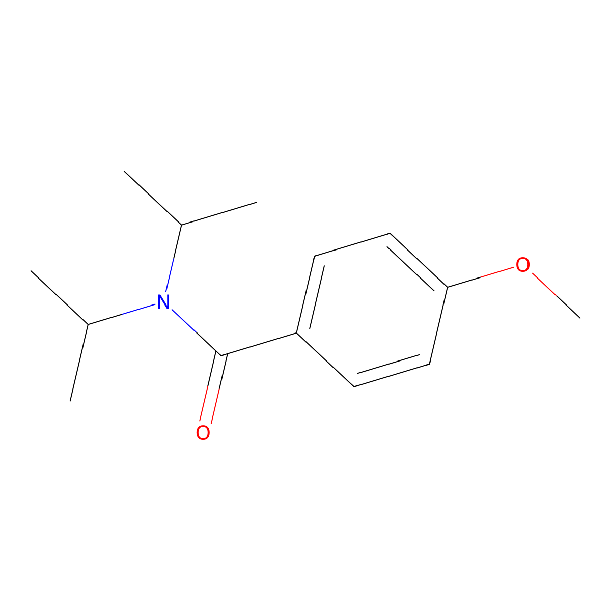 N,N-Diisopropyl-4-methoxybenzamide molecular structure, CAS 79606-43-2