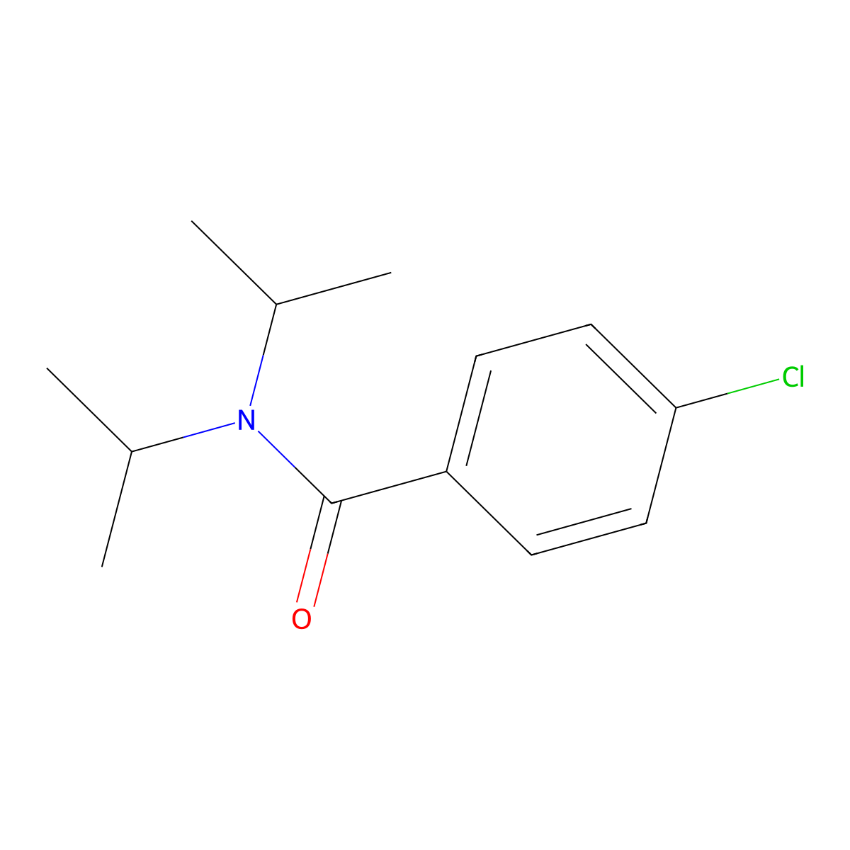 4-Chloro-N,N-diisopropylbenzamide molecular structure, CAS 79606-45-4