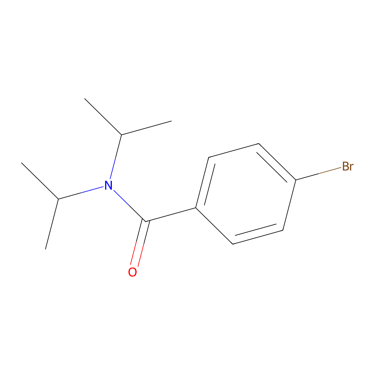 4-Bromo-N,N-diisopropylbenzamide molecular structure, CAS 79606-46-5