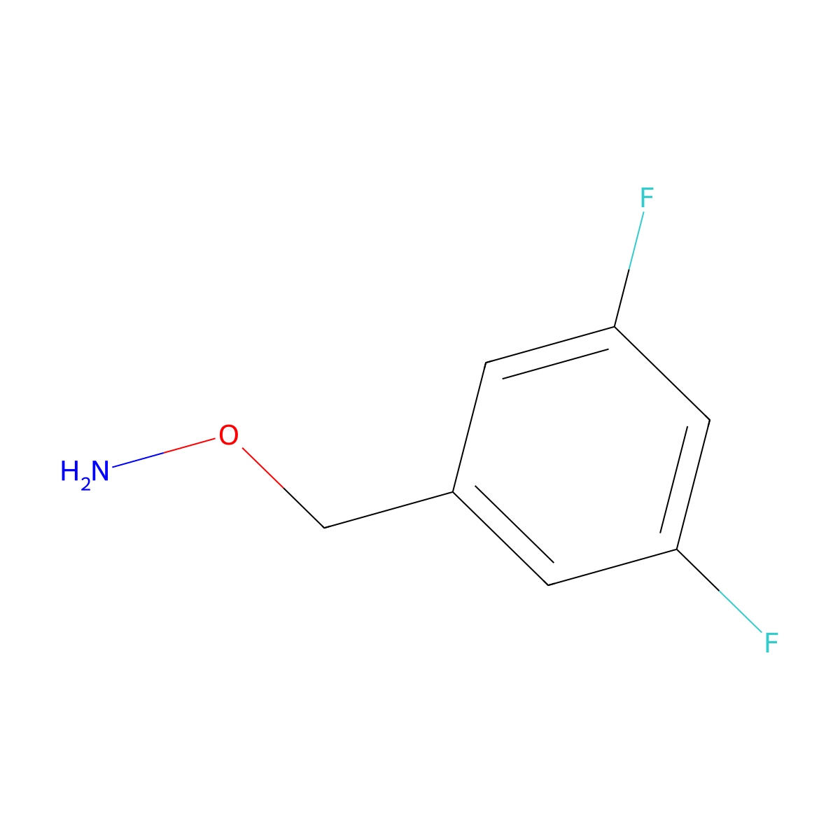 o-(3,5-Difluorobenzyl)hydroxylamine molecular structure, CAS 796061-03-5