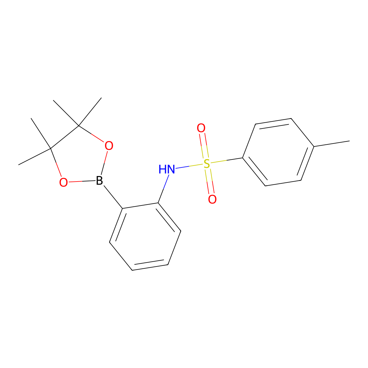 2-(p-Toluenesulfonylamino)phenylboronic acid pinacol ester molecular structure, CAS 796061-07-9