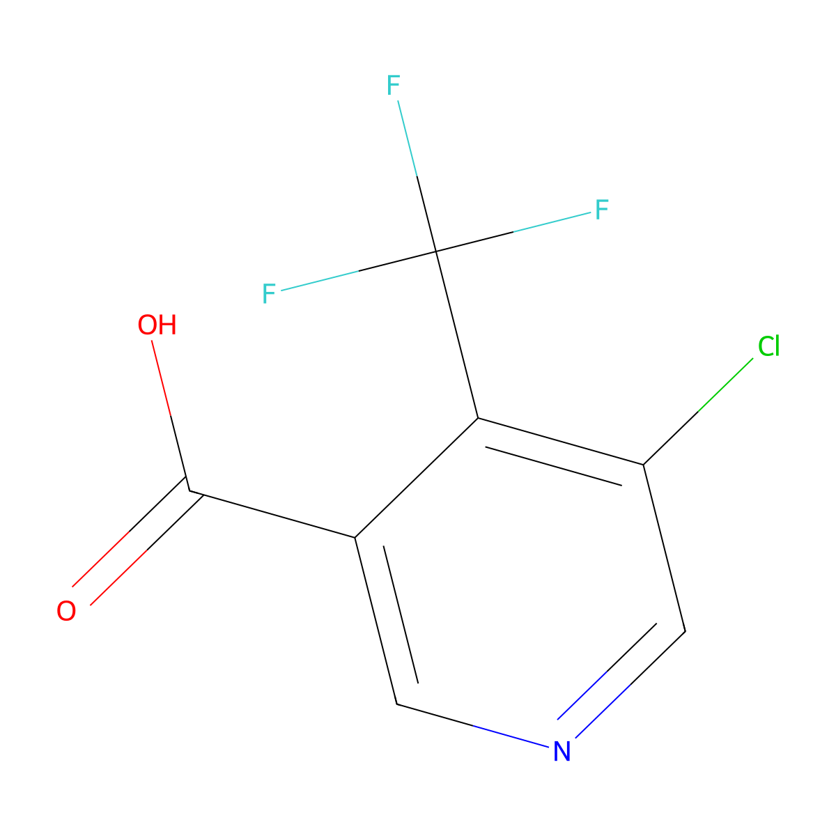 5-Chloro-4-(trifluoromethyl)nicotinic acid molecular structure, CAS 796090-28-3