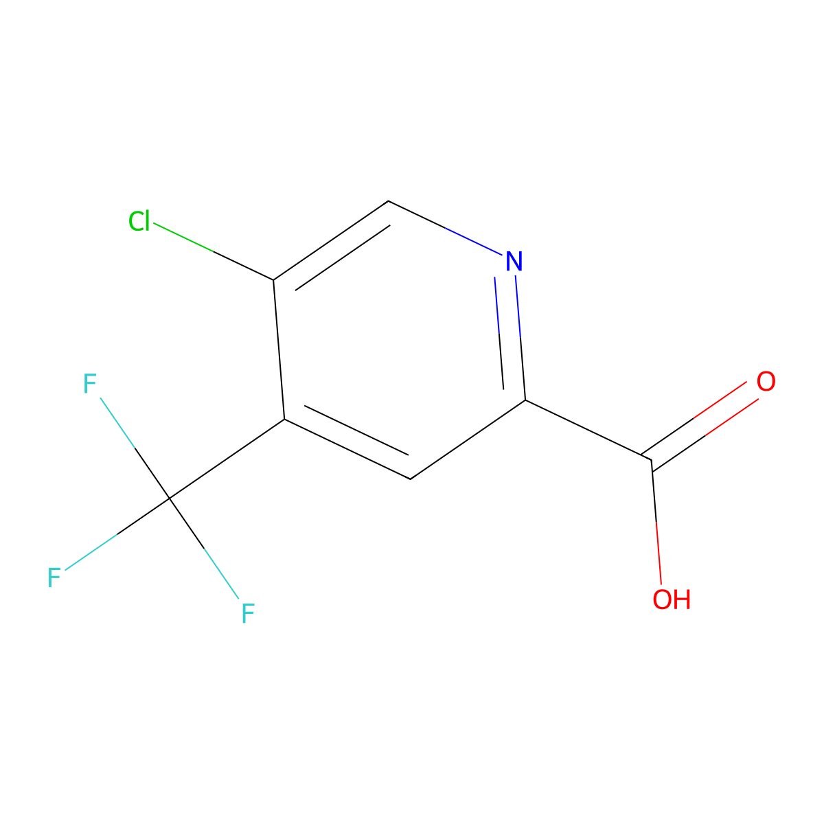 5-Chloro-4-(trifluoromethyl)pyridine-2-carboxylic acid molecular structure, CAS 796090-31-8