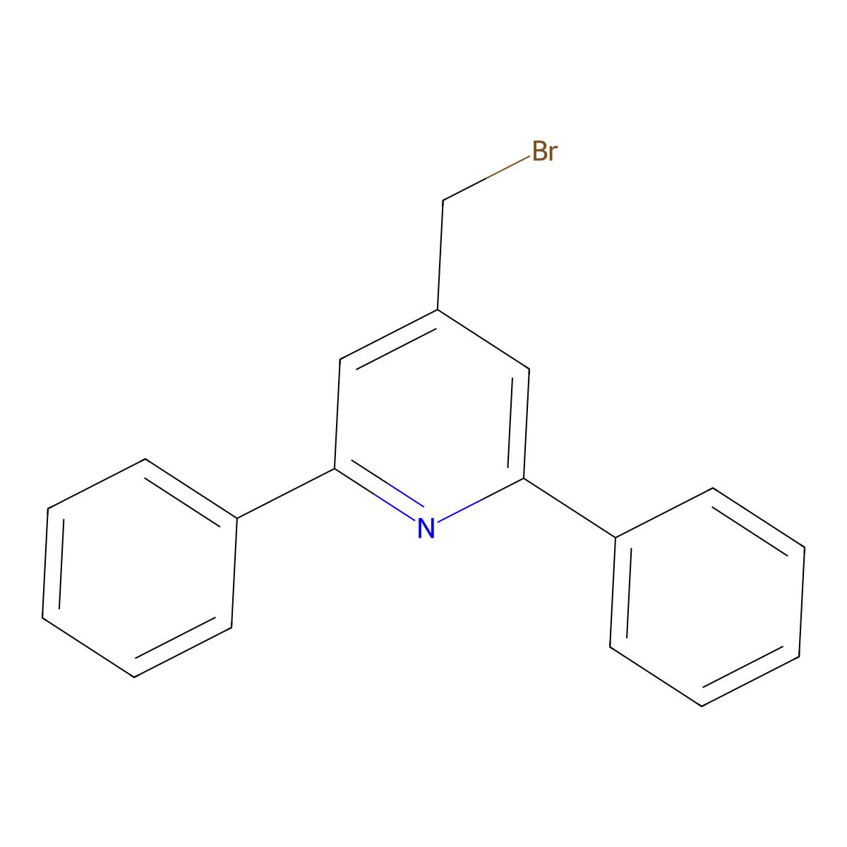 4-(Bromomethyl)-2,6-diphenylpyridine molecular structure, CAS 796096-61-2