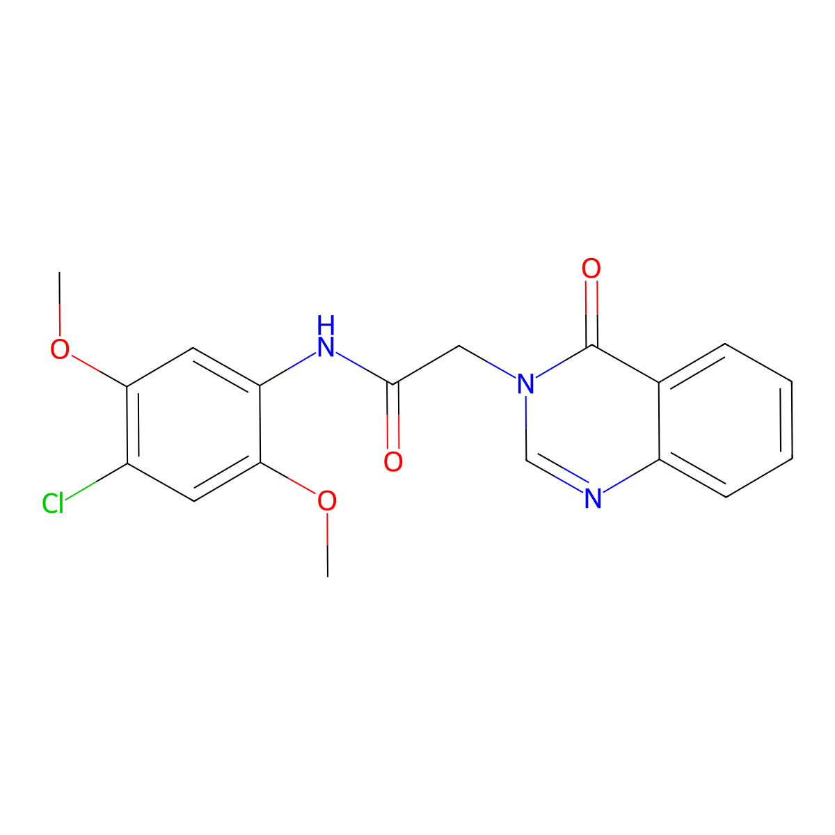 N-(4-chloro-2,5-dimethoxyphenyl)-2-(4-oxoquinazolin-3-yl)acetamide molecular structure, CAS 796101-04-7