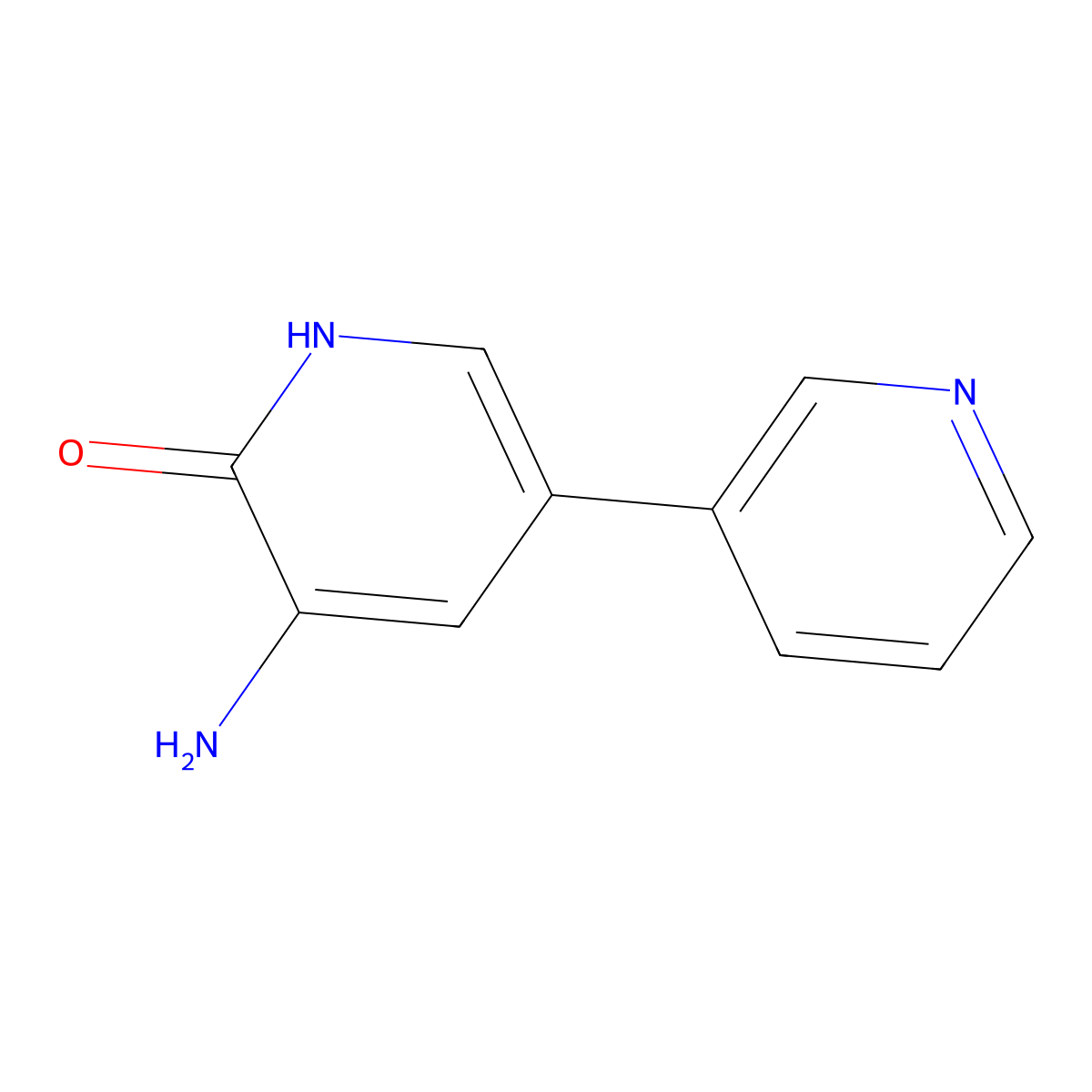 5-Amino-[3,3'-bipyridin]-6(1H)-one molecular structure, CAS 79611-44-2