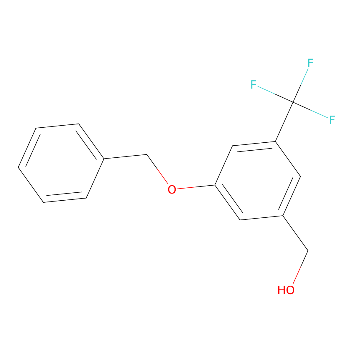 (3-Benzyloxy-5-trifluoromethyl-phenyl)-methanol molecular structure, CAS 796119-67-0