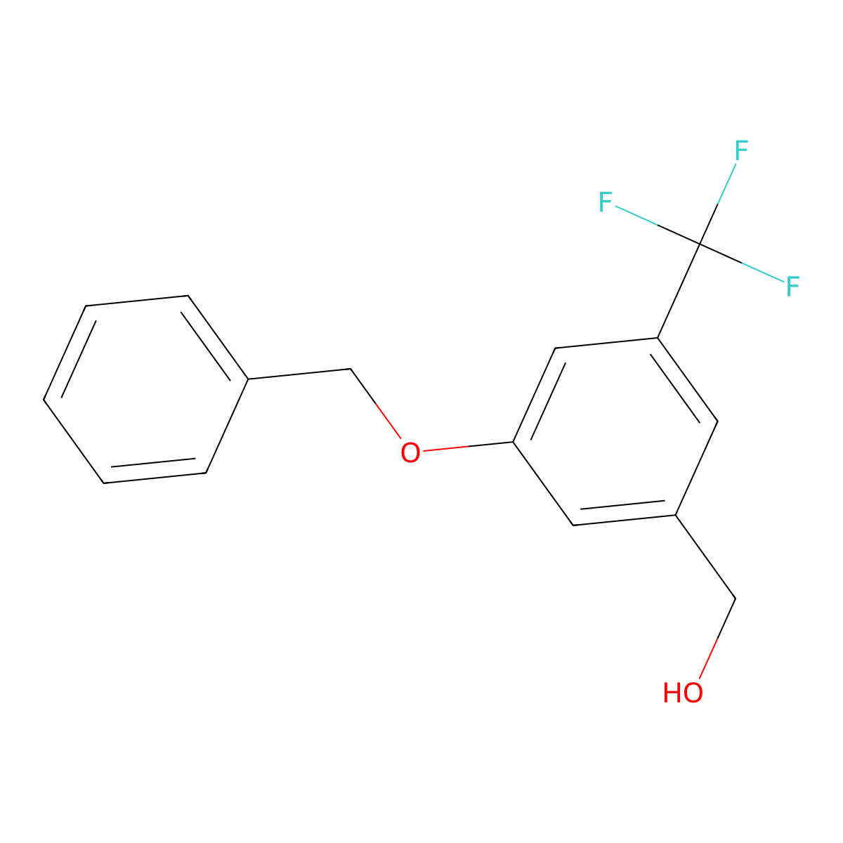 (3-Benzyloxy-5-trifluoromethyl-phenyl)-methanol molecular structure, CAS 796119-67-0