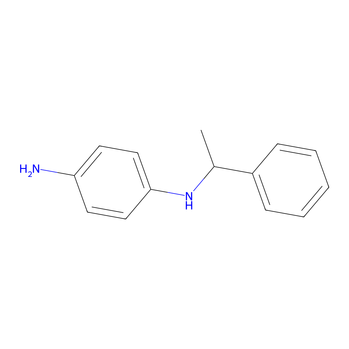 1-N-(1-phenylethyl)benzene-1,4-diamine molecular structure, CAS 79612-18-3