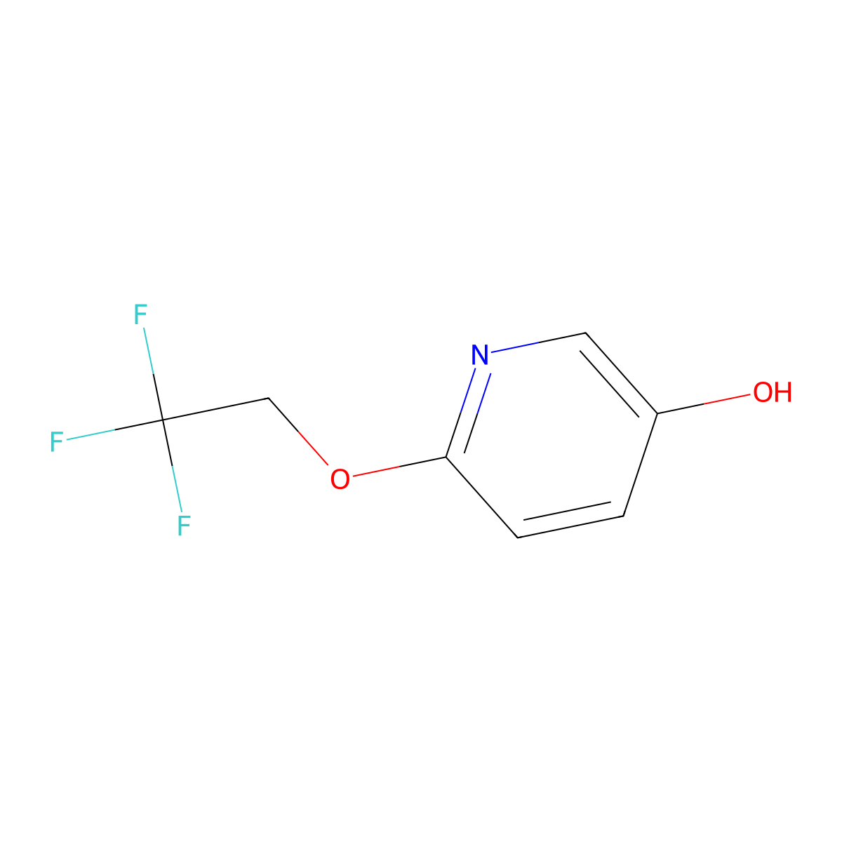 6-(2,2,2-Trifluoroethoxy)pyridin-3-ol molecular structure, CAS 796120-81-5
