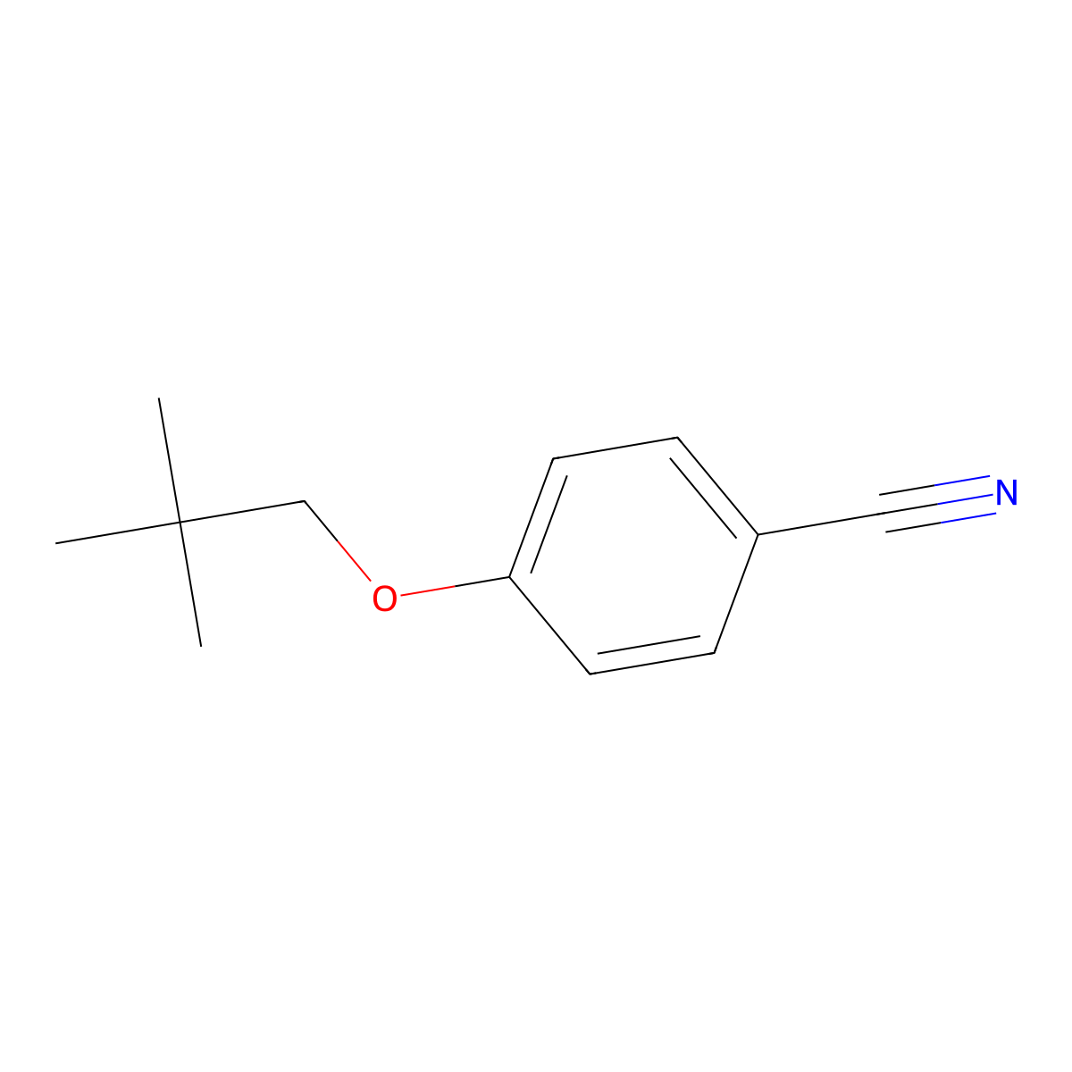 4-(Neopentyloxy)benzonitrile molecular structure, CAS 79615-68-2