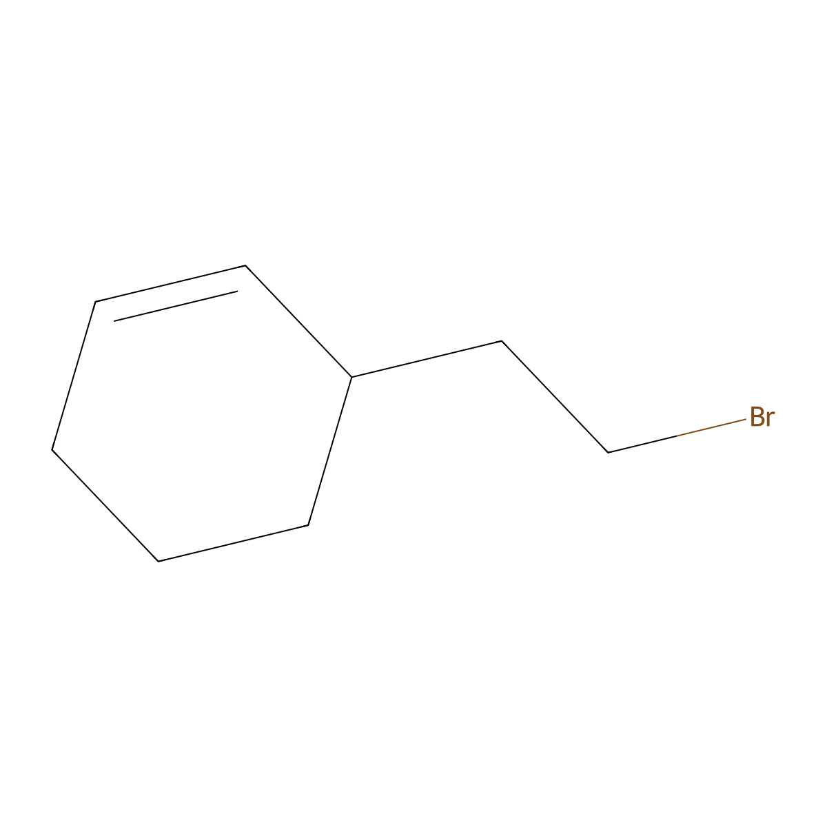 3-(2-Bromoethyl)cyclohex-1-ene molecular structure, CAS 79618-45-4