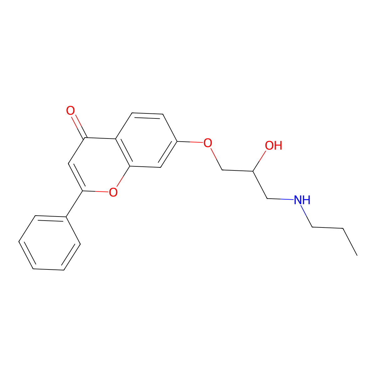 Flavodilol molecular structure, CAS 79619-31-1