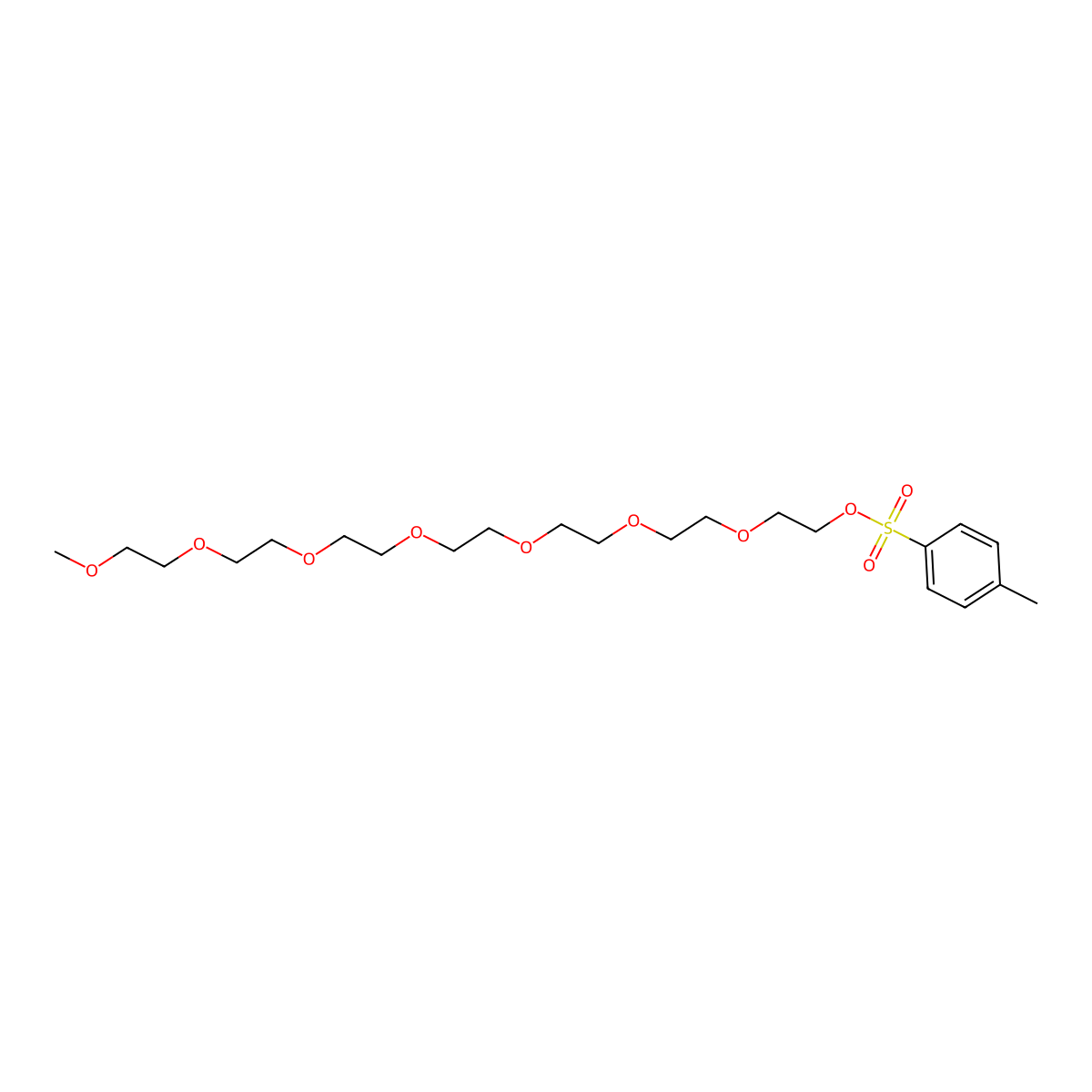 Alpha-methoxy-omega-(4-methylbenzenesulfonate) hepta(ethylene glycol) molecular structure, CAS 79622-11-0