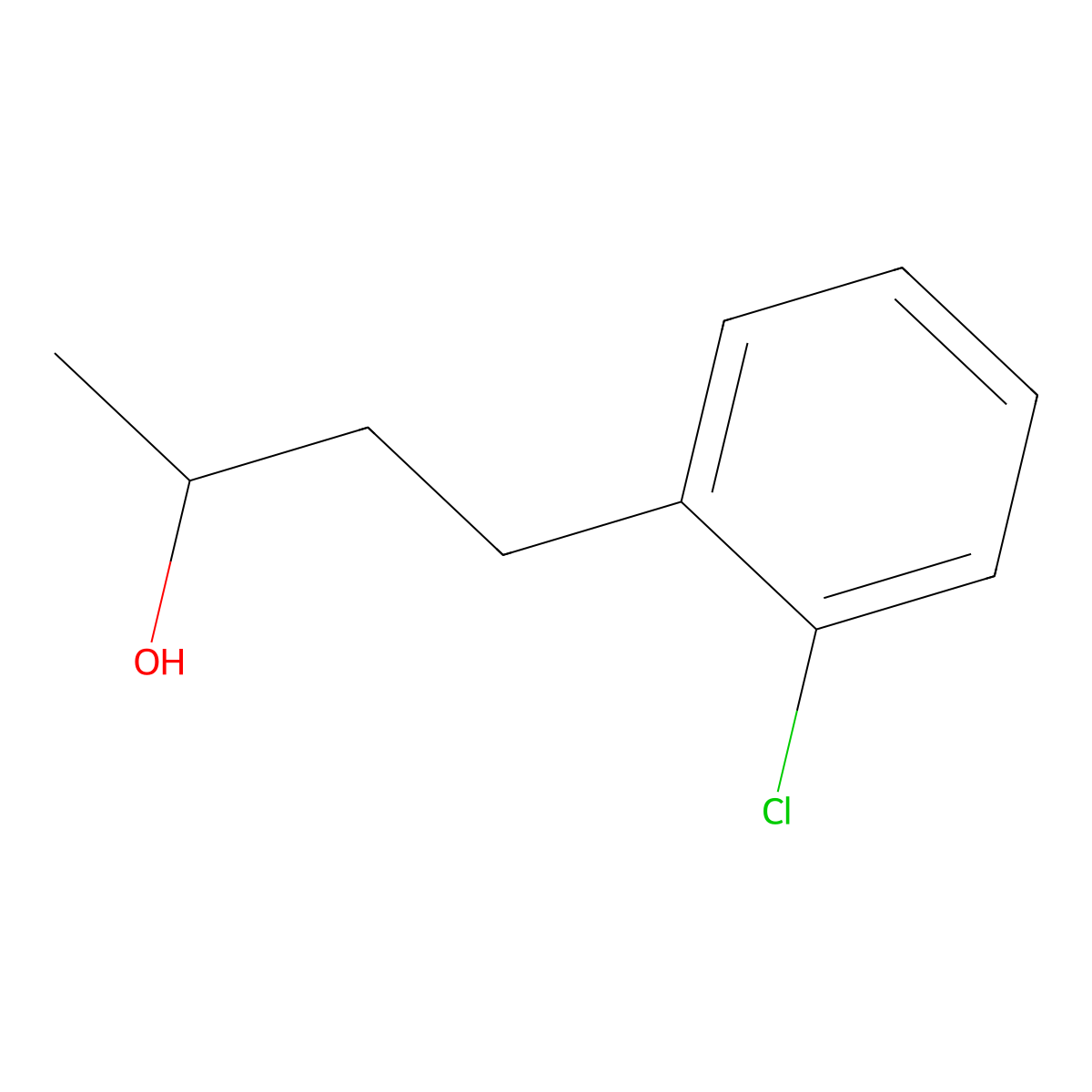 4-(2-Chlorophenyl)butan-2-ol molecular structure, CAS 79622-78-9