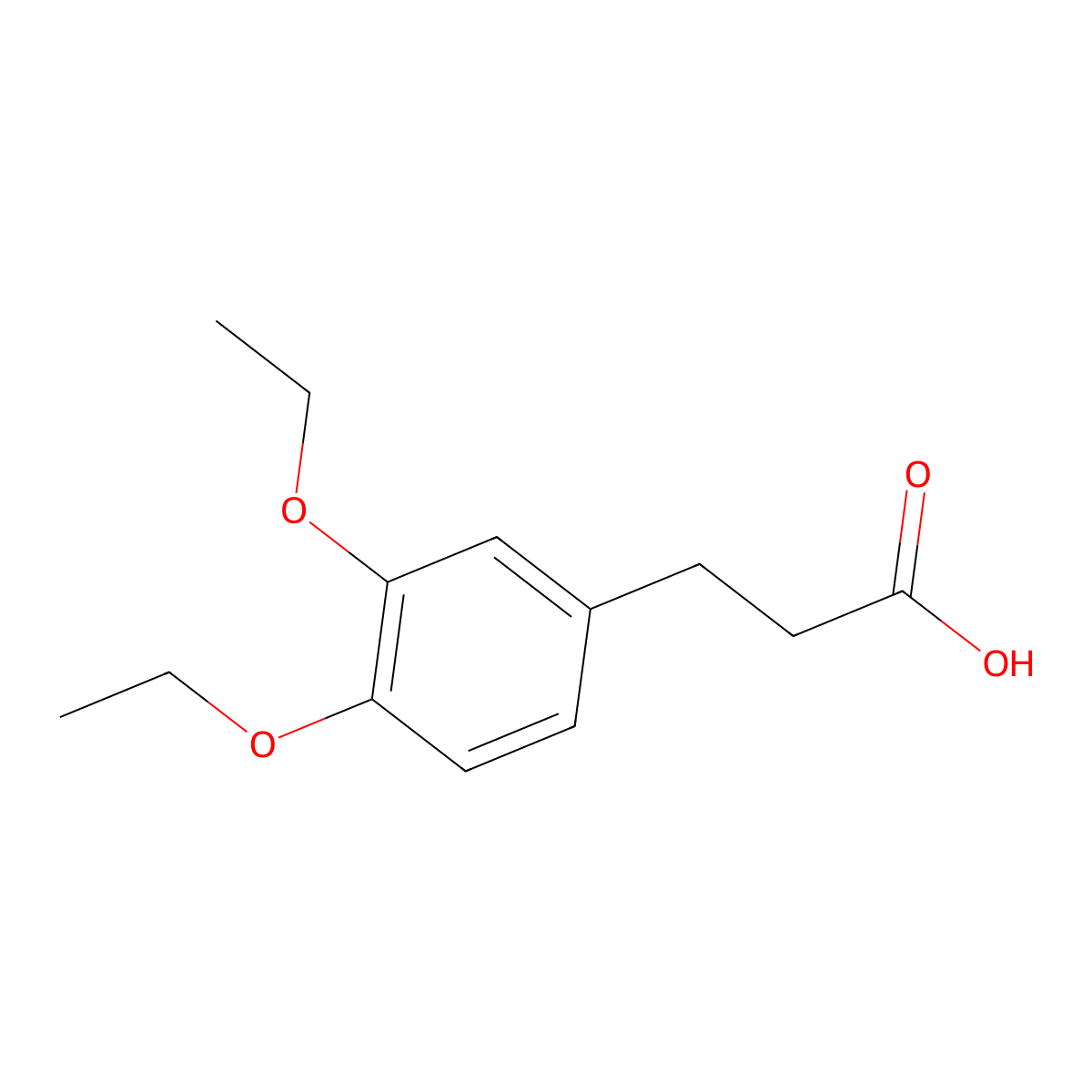 3-(3,4-Diethoxy-phenyl)-propionic acid molecular structure, CAS 79622-99-4