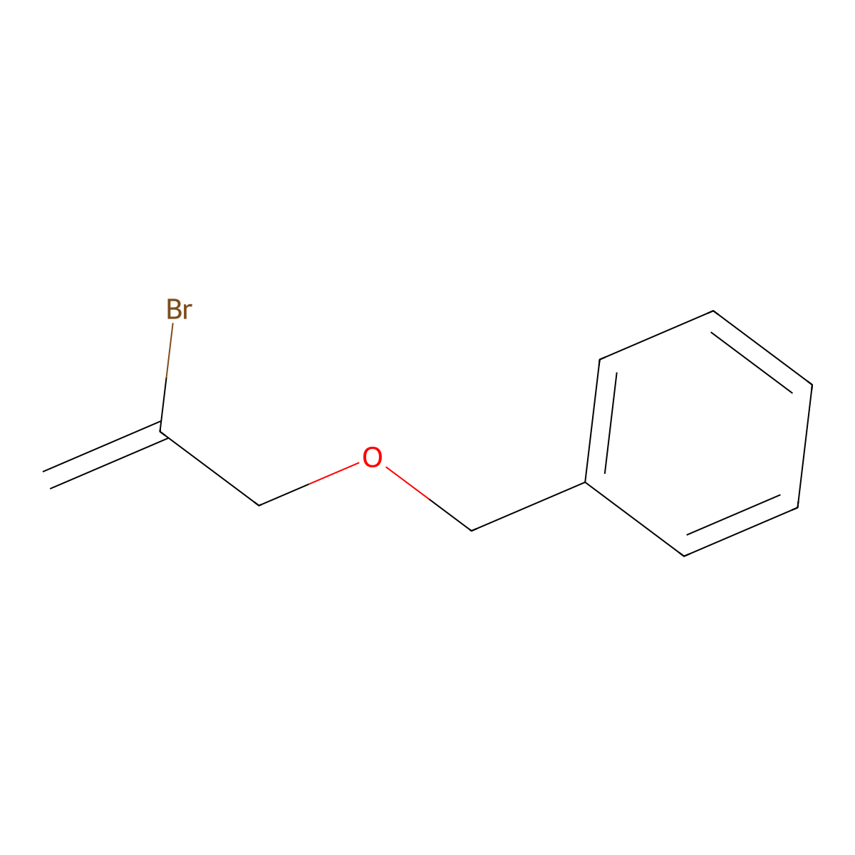 (((2-Bromoprop-2-en-1-yl)oxy)methyl)benzene molecular structure, CAS 79629-41-7
