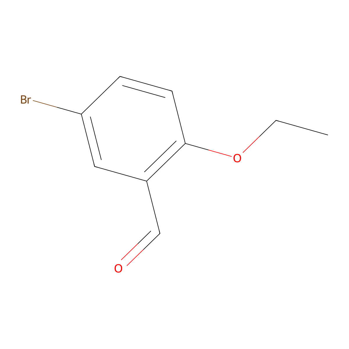 5-Bromo-2-ethoxybenzaldehyde molecular structure, CAS 79636-94-5