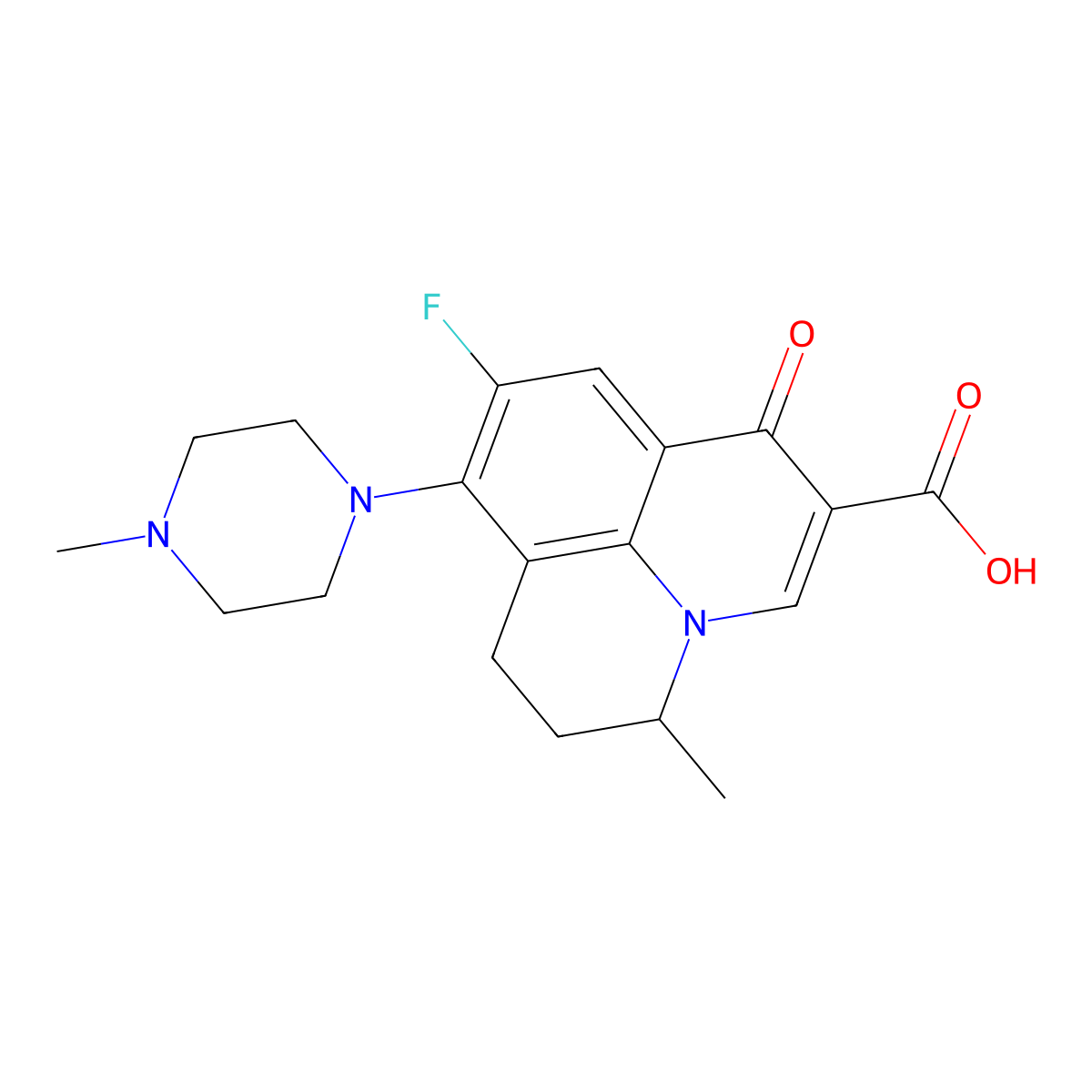 Vebufloxacin molecular structure, CAS 79644-90-9