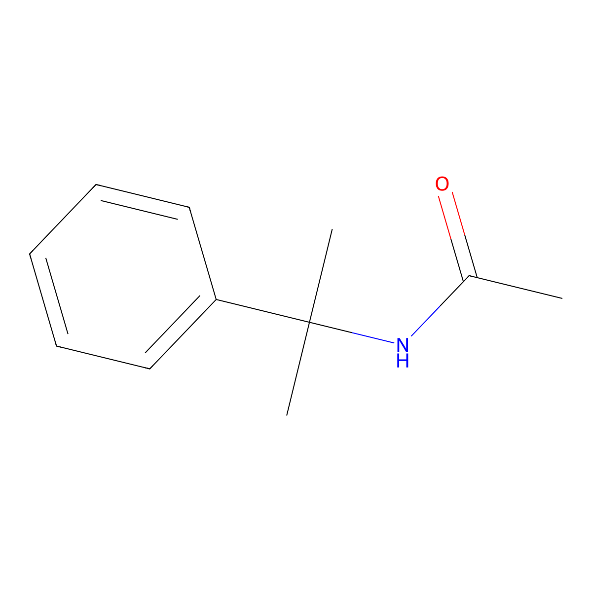 N-(2-phenylpropan-2-yl)acetamide molecular structure, CAS 79649-68-6