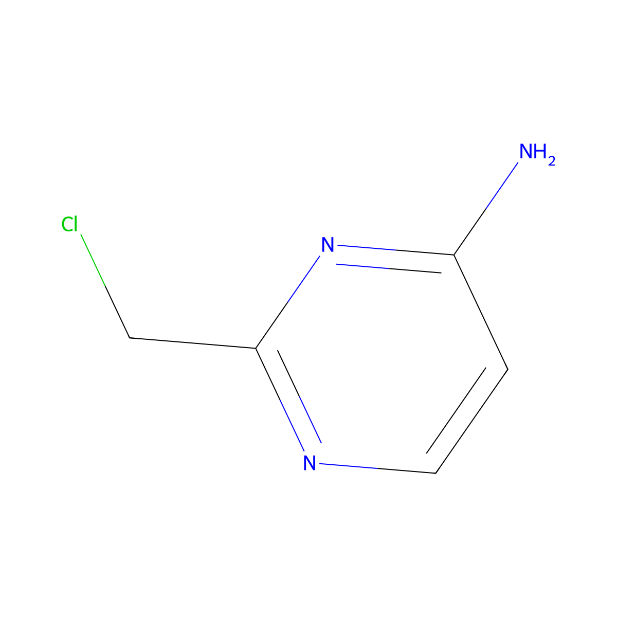 2-(Chloromethyl)pyrimidin-4-amine molecular structure, CAS 79651-35-7