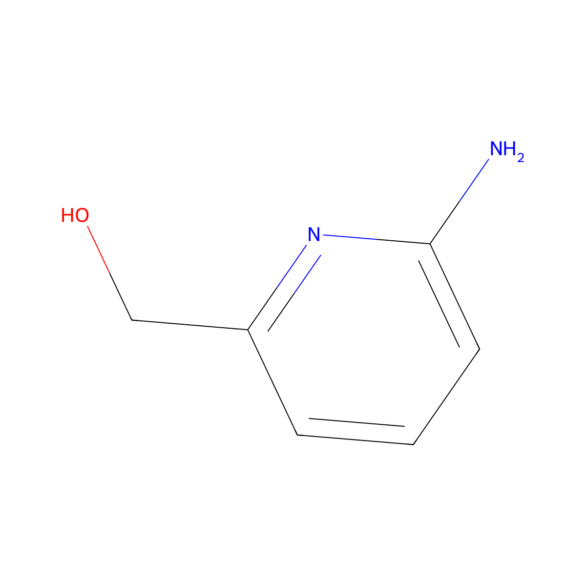 6-Amino-2-pyridinemethanol molecular structure, CAS 79651-64-2