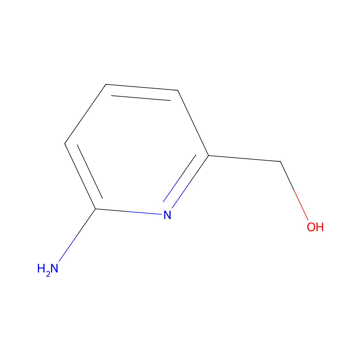 6-Amino-2-pyridinemethanol molecular structure, CAS 79651-64-2