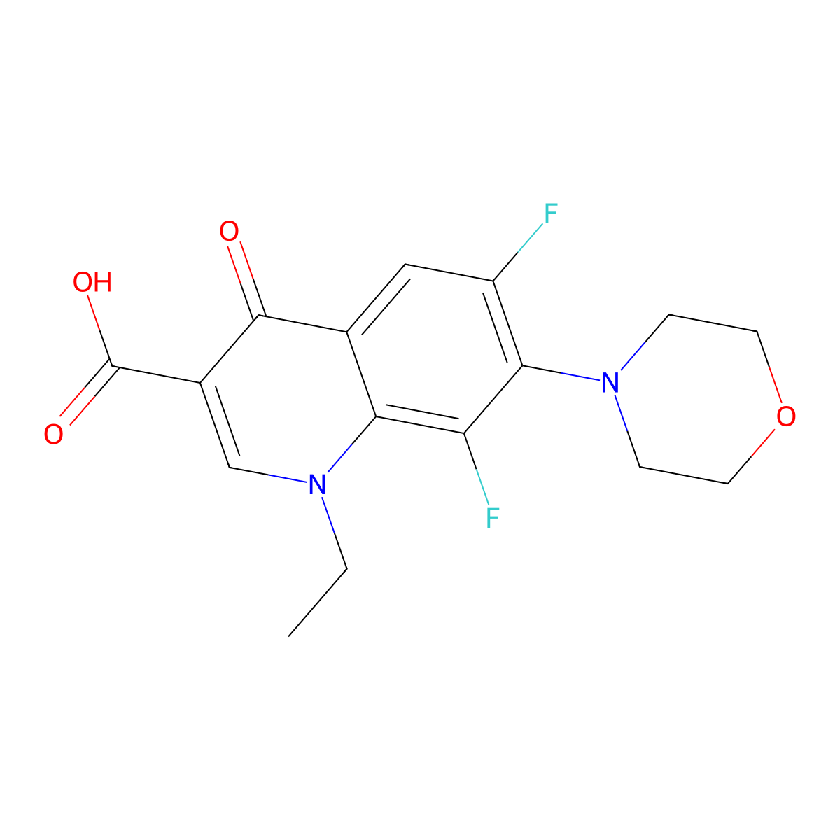 Antibacterial agent 19 molecular structure, CAS 79660-59-6