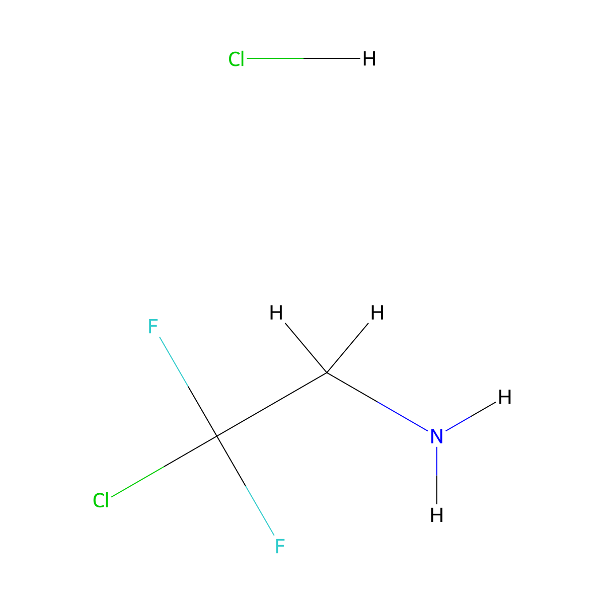 2-Chloro-2,2-difluoroethan-1-amine hydrochloride molecular structure, CAS 79667-84-8
