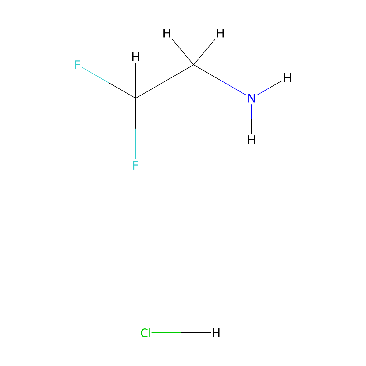 2,2-Difluoroethan-1-amine hydrochloride molecular structure, CAS 79667-91-7