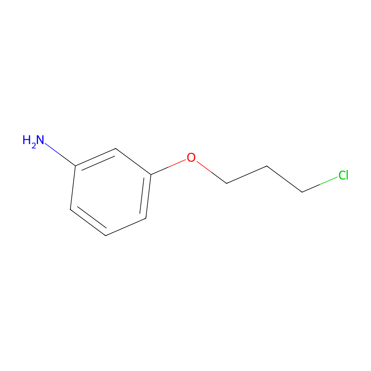 3-(3-Chloropropoxy)aniline molecular structure, CAS 79668-76-1