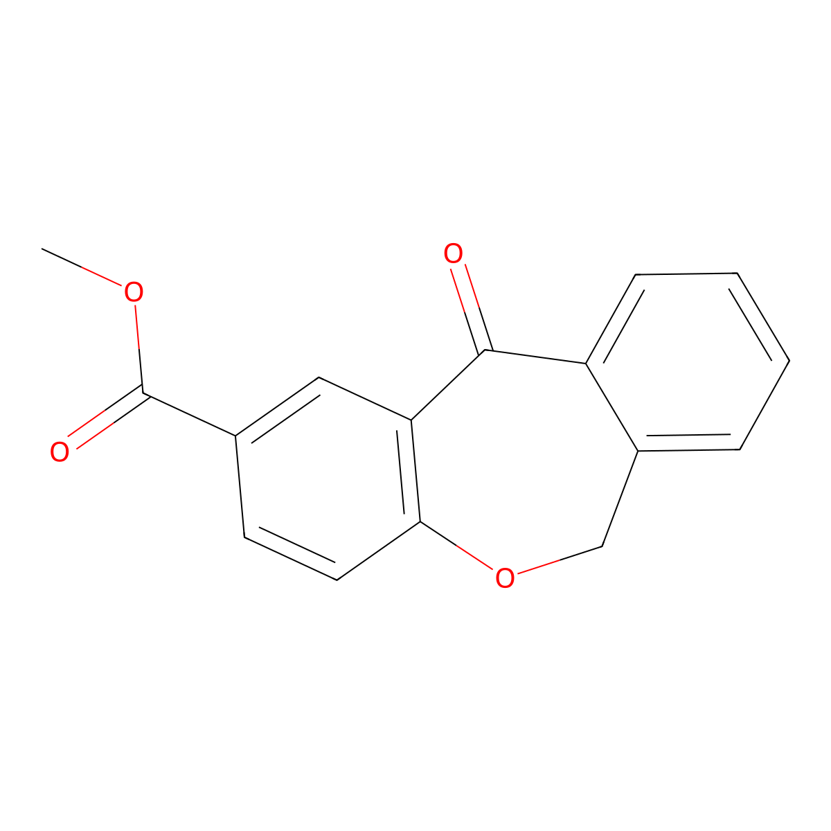 Methyl 11-oxo-6,11-dihydrodibenzo[b,e]oxepine-2-carboxylate molecular structure, CAS 79669-87-7