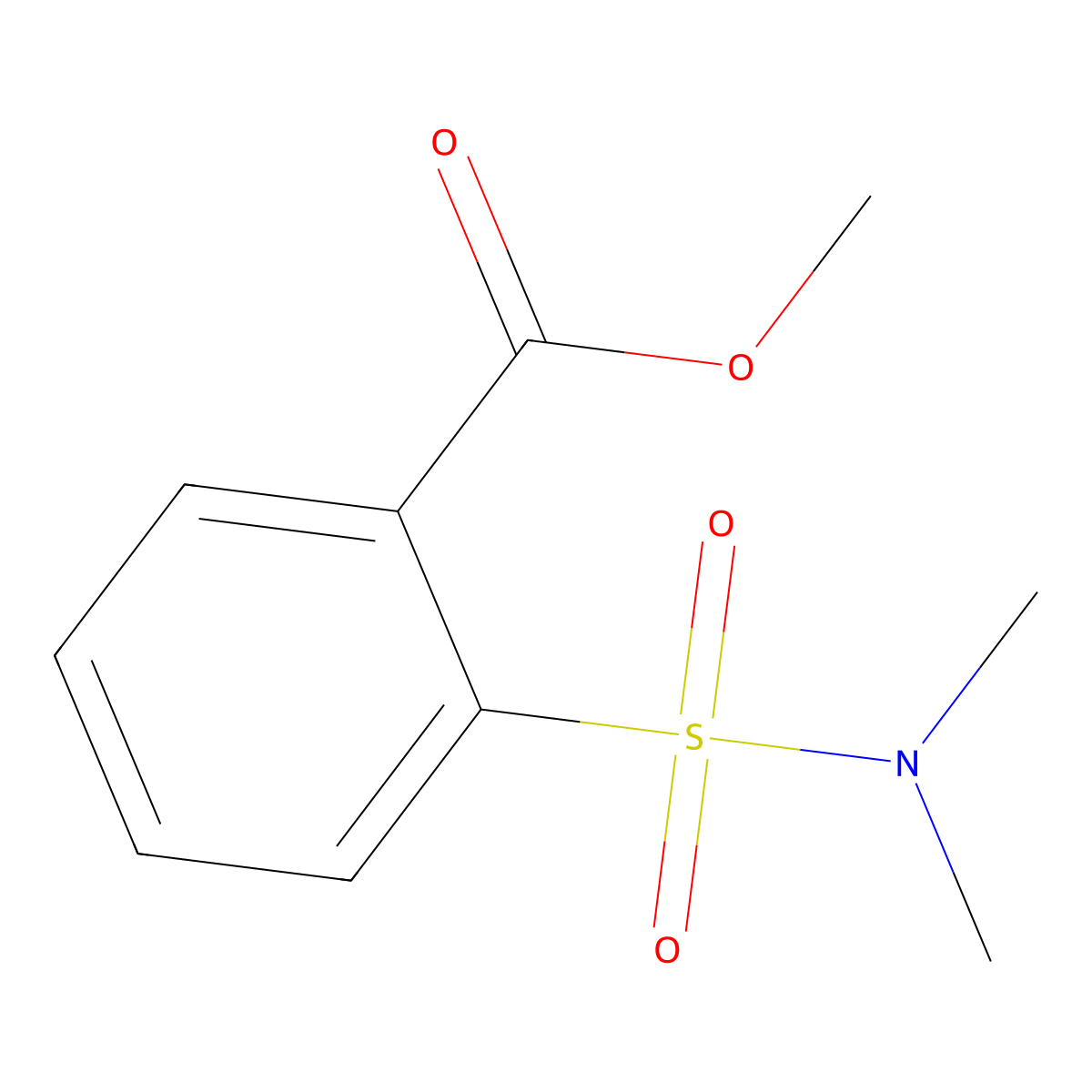 Methyl 2-(dimethylsulfamoyl)benzoate molecular structure, CAS 79672-26-7