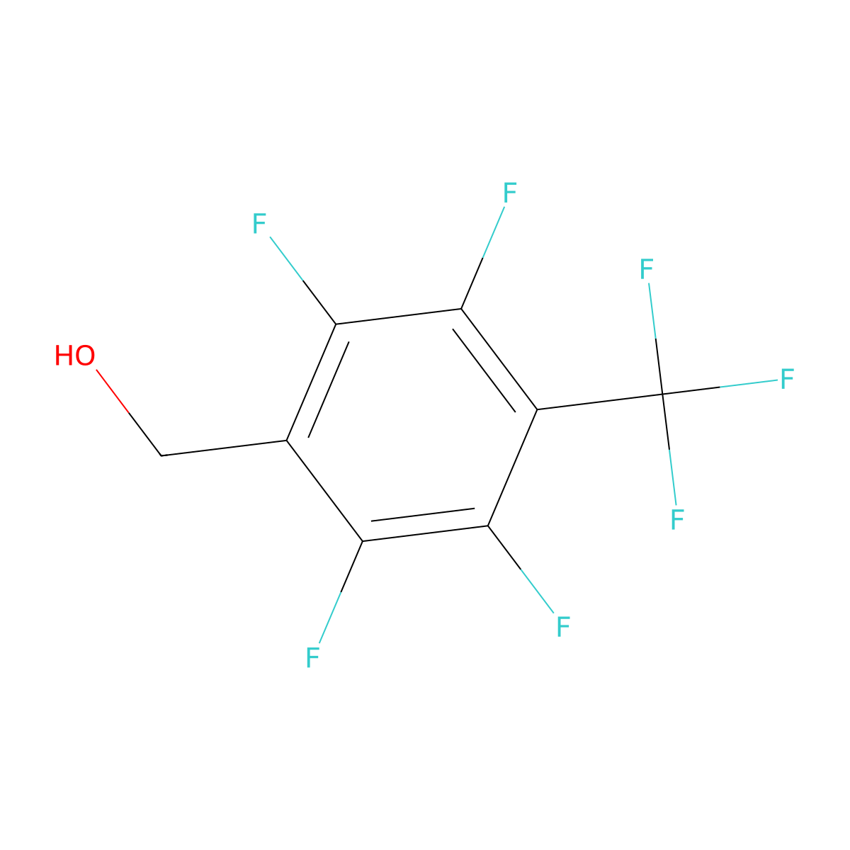 2,3,5,6-Tetrafluoro-4-(trifluoromethyl)benzyl alcohol molecular structure, CAS 79674-46-7