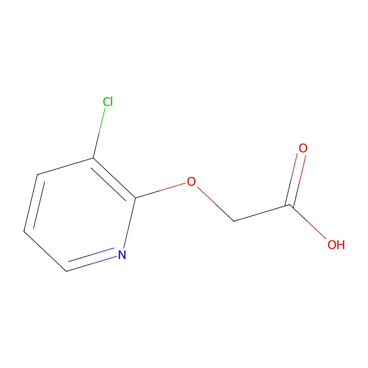 2-[(3-Chloropyridin-2-yl)oxy]acetic acid molecular structure, CAS 79674-53-6