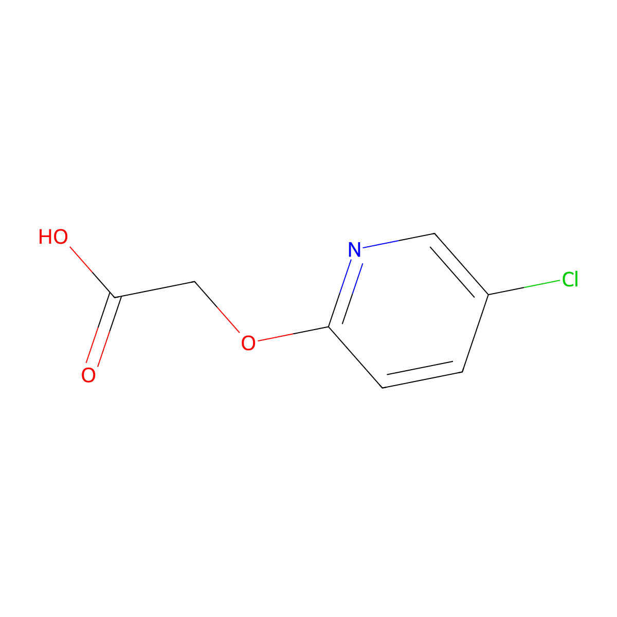 2-((5-Chloropyridin-2-yl)oxy)acetic acid molecular structure, CAS 79674-59-2