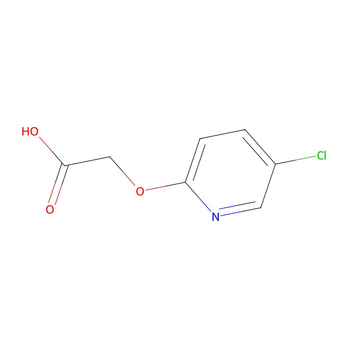 2-((5-Chloropyridin-2-yl)oxy)acetic acid molecular structure, CAS 79674-59-2