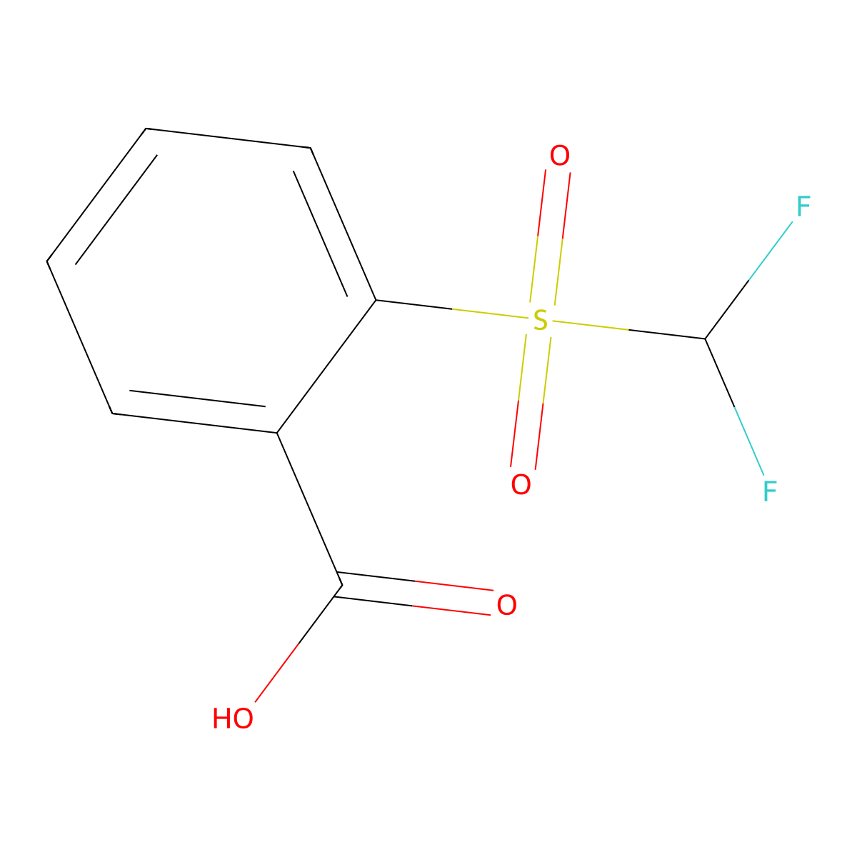 2-Difluoromethanesulfonylbenzoic acid molecular structure, CAS 79676-58-7