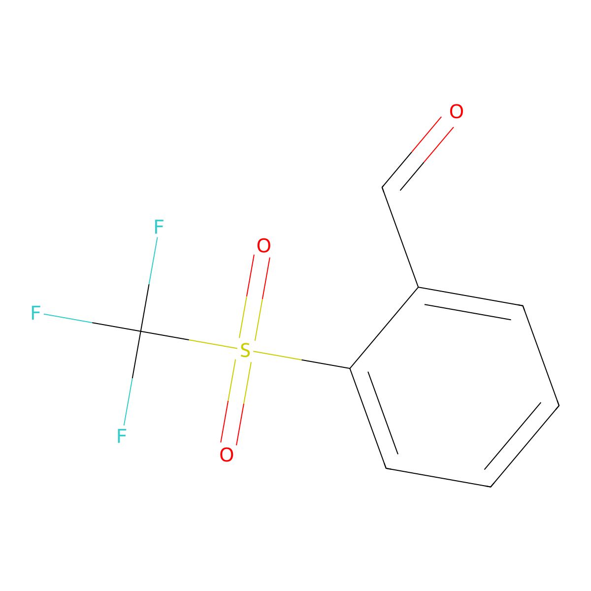 2-(Trifluoromethylsulfonyl)benzaldehyde molecular structure, CAS 79676-71-4