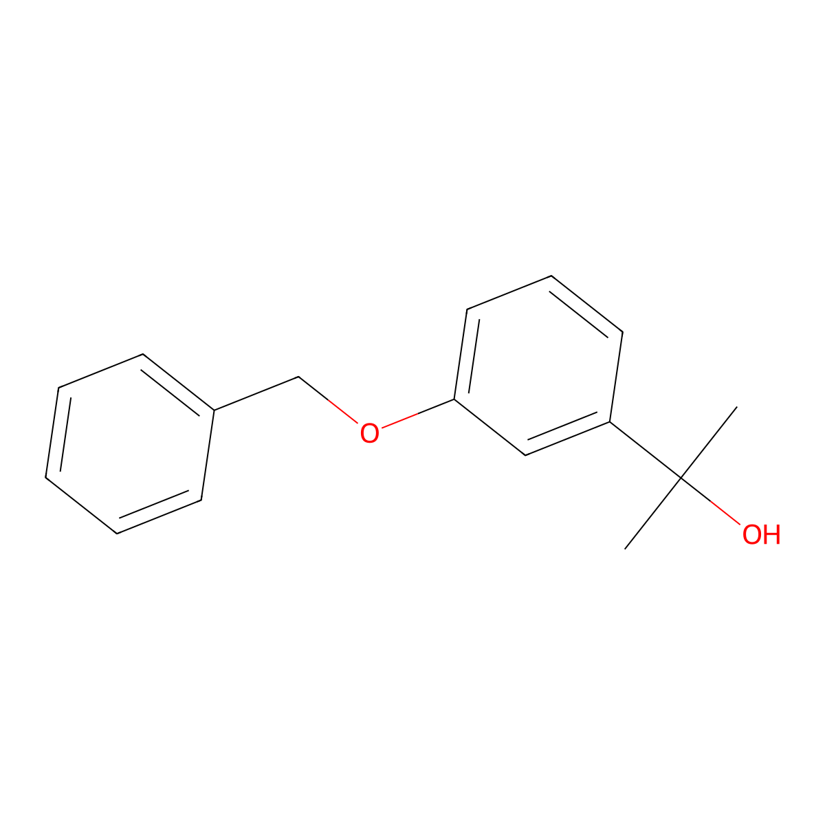 2-[3-(Benzyloxy)phenyl]propan-2-ol molecular structure, CAS 79678-38-9