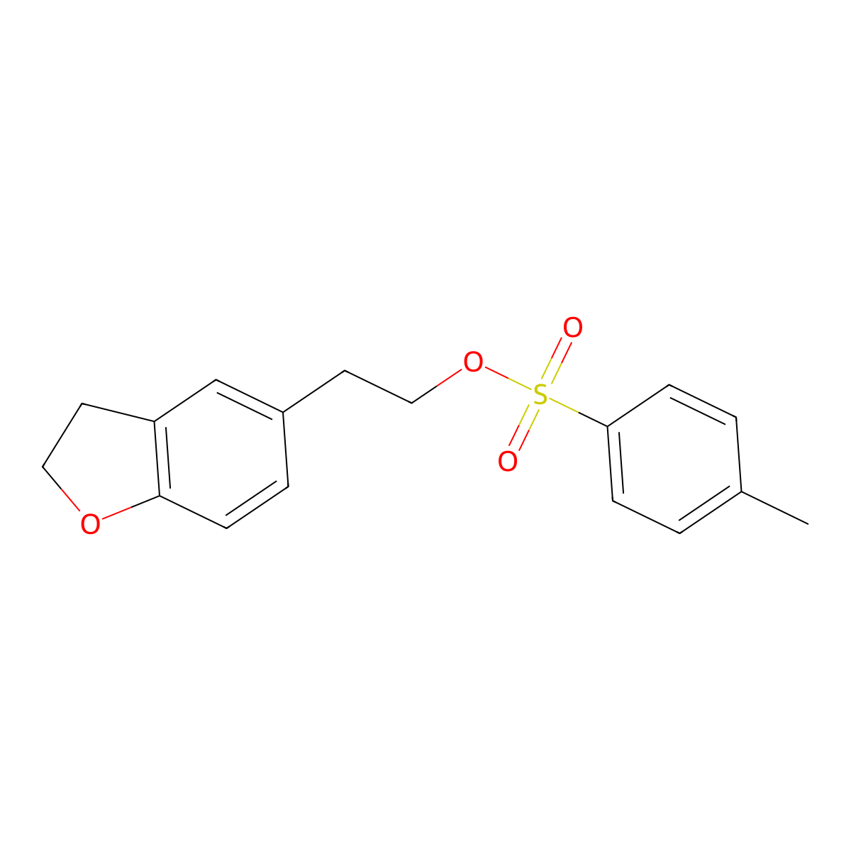 2-(2,3-Dihydrobenzofuran-5-yl)ethyl 4-methylbenzenesulfonate molecular structure, CAS 79679-49-5