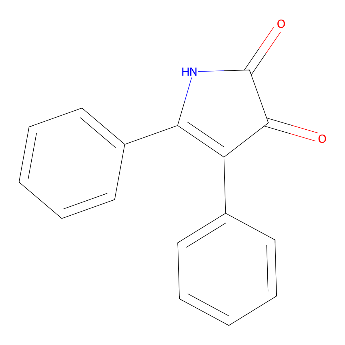 4,5-diphenyl-1H-pyrrole-2,3-dione molecular structure, CAS 79680-43-6