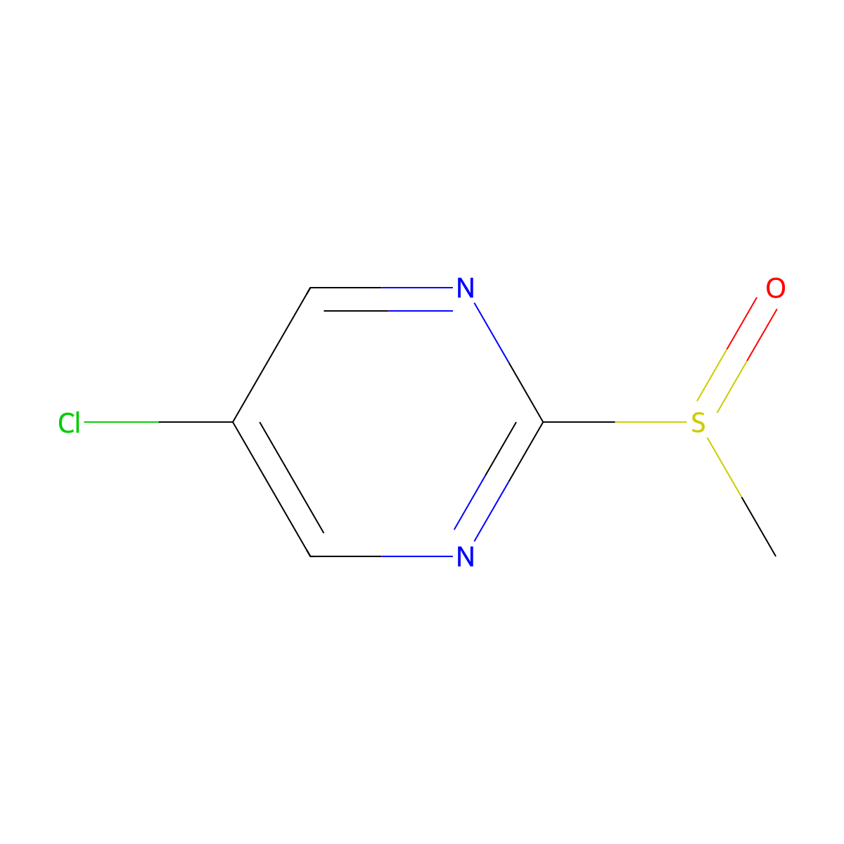 5-Chloro-2-(methylsulfinyl)pyrimidine molecular structure, CAS 79685-10-2